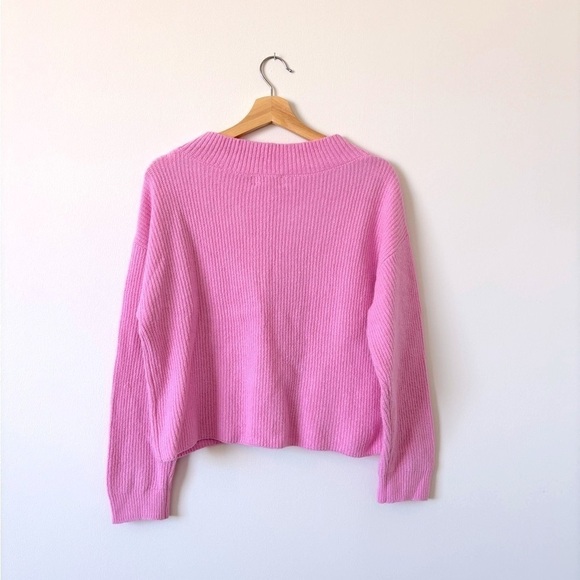 NWOT Open Edit V-Neck Rib Sweater - Picture 2 of 3